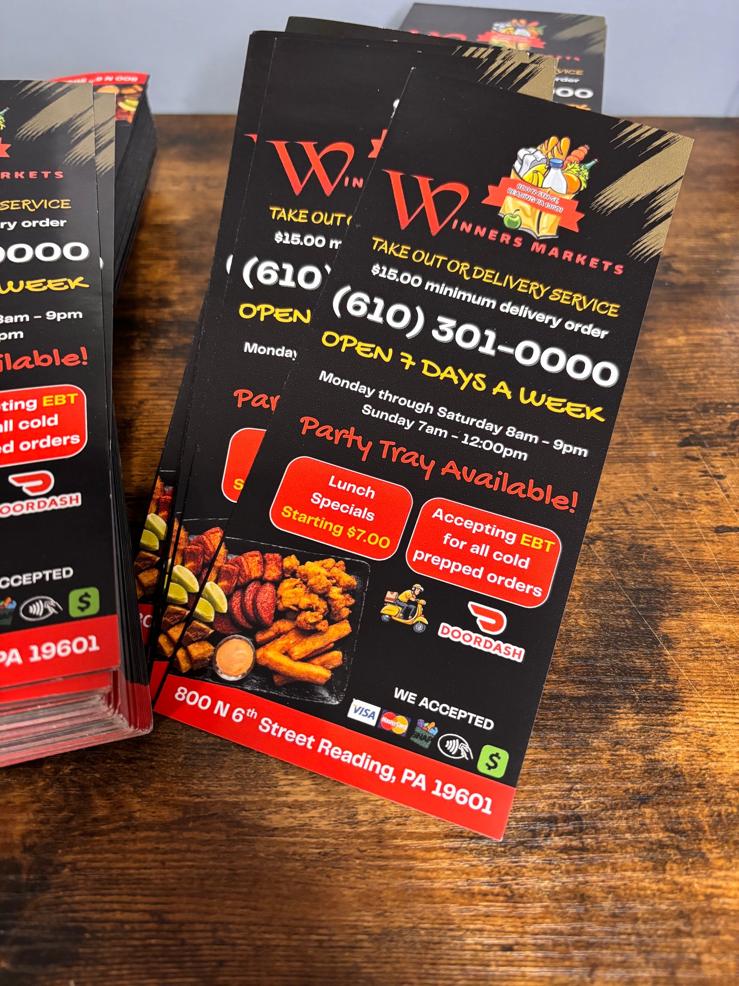 Menu Tri-fold 11x8.5