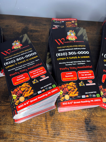 Menu Tri-fold 11x8.5