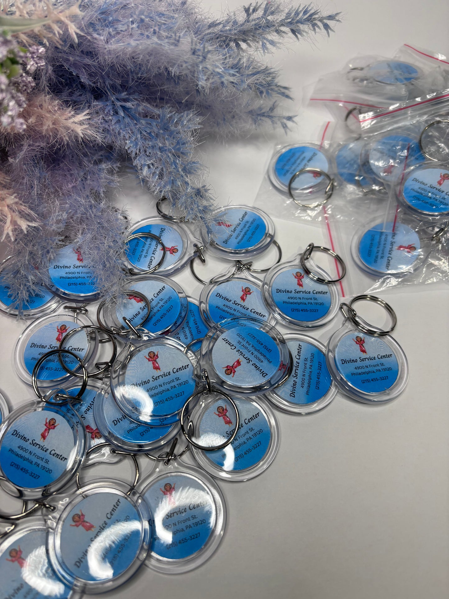 Llaveros personalizados en acrílico