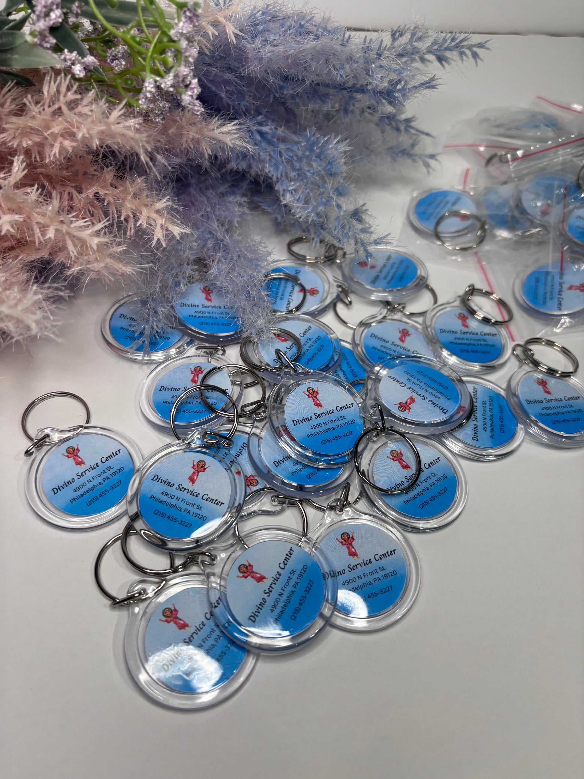 Llaveros personalizados en acrílico