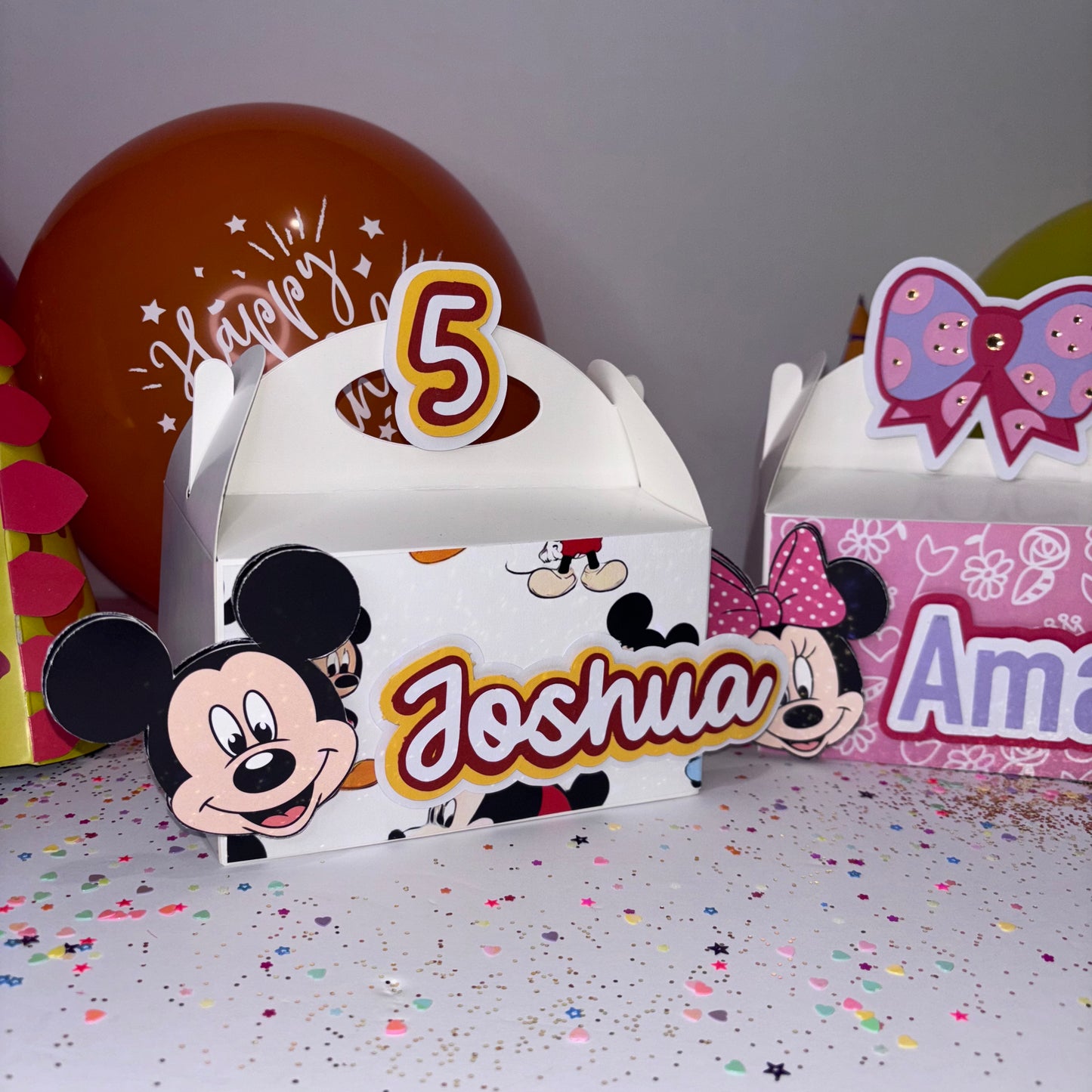 Cajas de dulce temática Mickey and Minnie