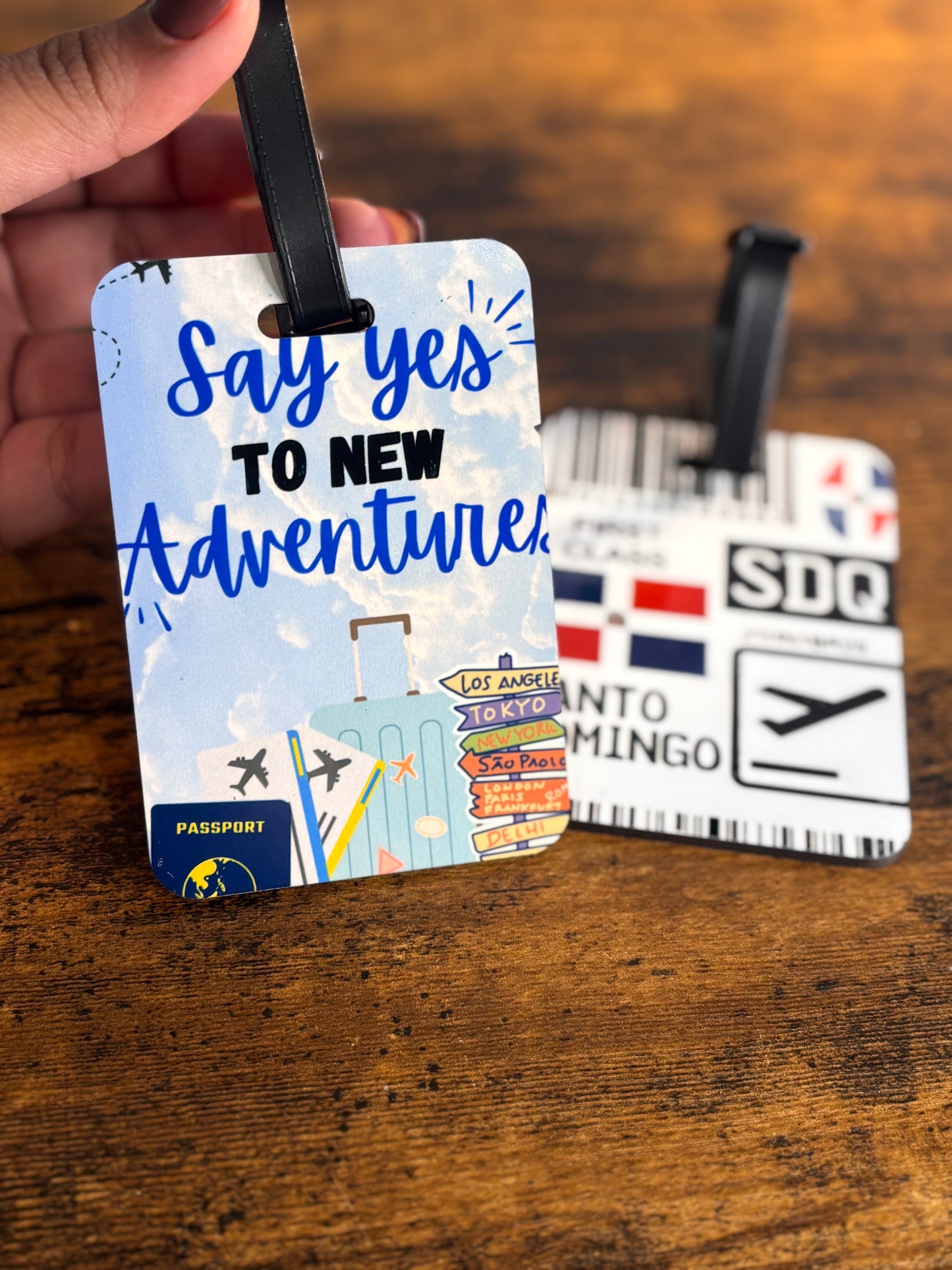 Etiquetas para maletas