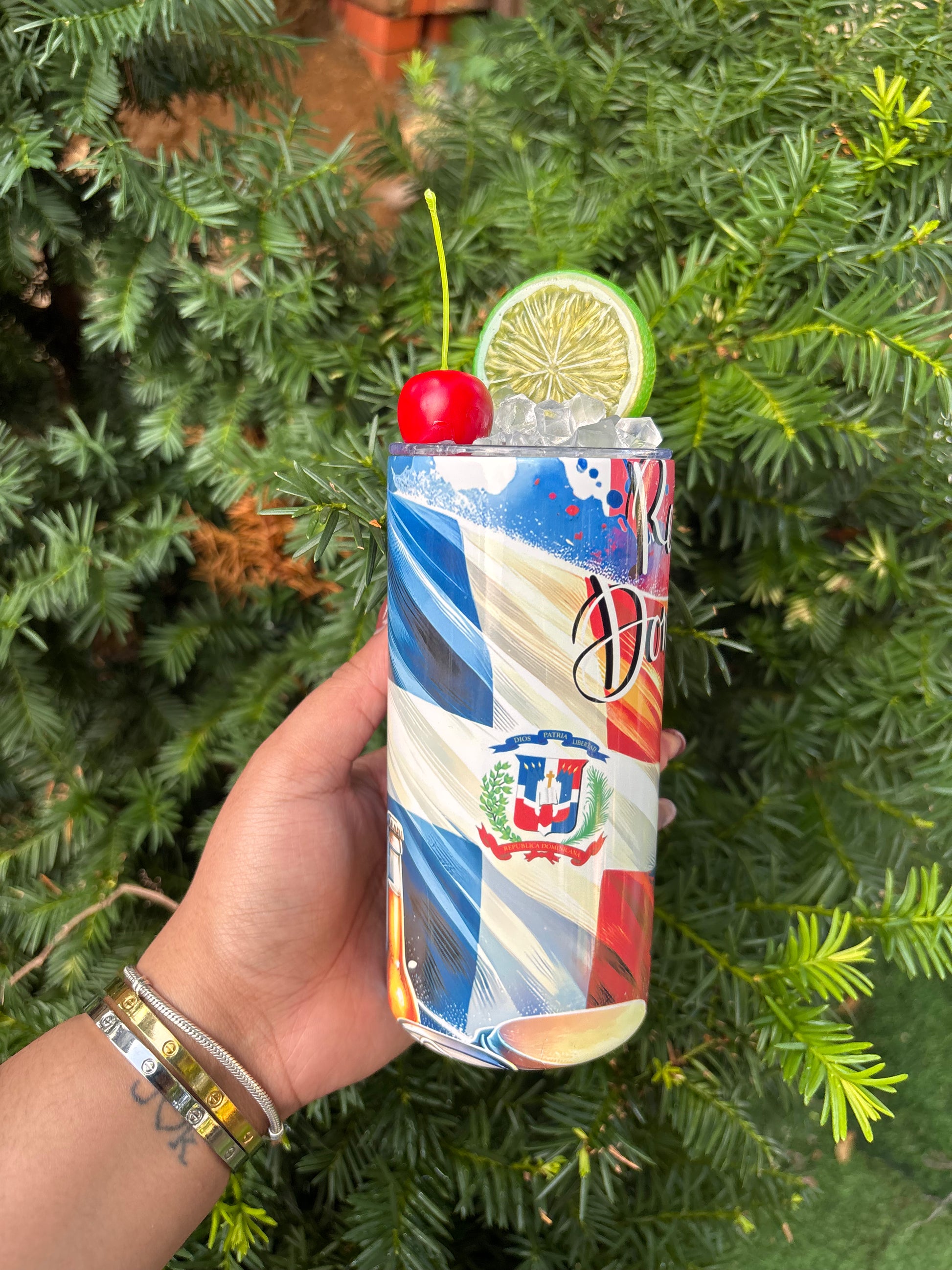 Tumbler Bandera Dominicana 12onz.