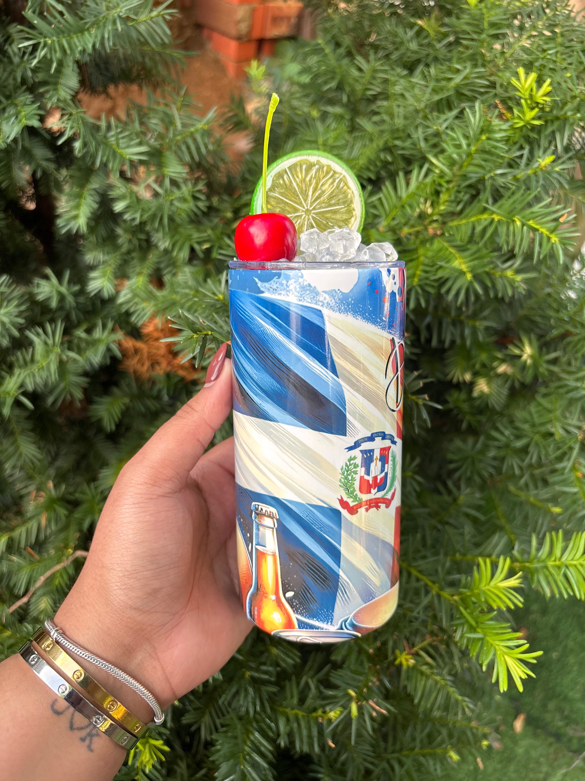 Tumbler Bandera Dominicana 12onz.