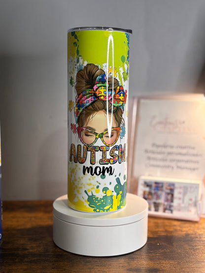 Autismo Mom's Tumblers 20onz.