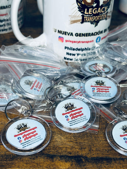 Llaveros personalizados en acrílico